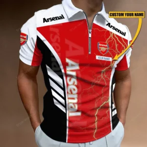 Arsenal F.C. Zipper Polo Shirt, Gift For Arsenal F.C. Fan EPL09052225418