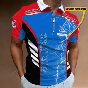 Crystal Palace F.C Zipper Polo Shirt, Gift For Crystal Palace F.C Fan EPL09052225423