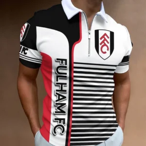 Fulham Zip Polo Shirt, All Over Print Shirt For Fulham Fans EPL33050225123