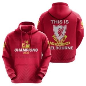 Liverpool Hoodie Premier League Champions 2025 Unisex Hoodie EPL38050525131