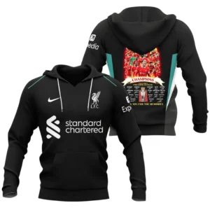 Liverpool Hoodie Premier League Champions 2025 Unisex Hoodie EPL38050525134
