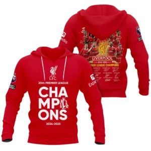 Liverpool Hoodie Premier League Champions 2025 Unisex Hoodie EPL38050525142