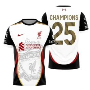 Liverpool T-Shirt Premier League Champions 2025 Unisex Shirts EPL38050525159