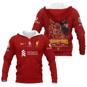 Liverpool Hoodie Premier League Champions 2025 Unisex Hoodie EPL38050525187