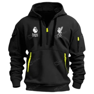 Liverpool Hoodie Half Zip Premier League Champions 2025 EPL40050825902 - Black