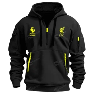 Liverpool Hoodie Half Zip Premier League Champions 2025 EPL40050825903 - Black