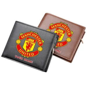 Manchester United Horizontal Leather Wallet, All Over Print Horizontal Leather Wallet Manchester United EPL4305072028 - Black
