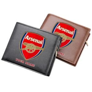 Arsenal Horizontal Leather Wallet, All Over Print Horizontal Leather Wallet Arsenal EPL4305072029 - Black