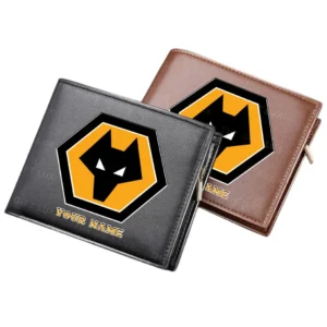 Wolverhampton Wanderers Horizontal Leather Wallet, All Over Print Horizontal Leather Wallet Wolverhampton Wanderers EPL4305072031 - Black