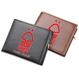 Nottingham Forest Horizontal Leather Wallet, All Over Print Horizontal Leather Wallet Nottingham Forest EPL4305072034 - Black