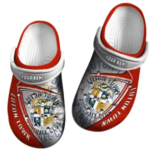 Luton Town Crocs, Gift For Luton Town Fan EPL74052521111 - White