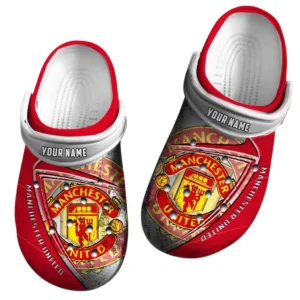 Manchester Utd Crocs, Gift For Manchester Utd Fan EPL74052521113 - White