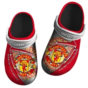 Manchester Utd Crocs, Gift For Manchester Utd Fan EPL74052521113 - Black