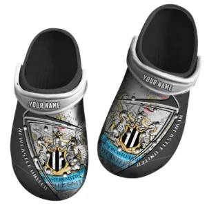 Newcastle United Crocs, Gift For Newcastle United Fan EPL74052521114 - Black