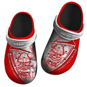 Nottingham Forest Crocs, Gift For Nottingham Forest Fan EPL74052521115 - Black
