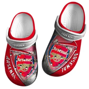 Arsenal Crocs, Gift For Arsenal Fan EPL74052521121 - White