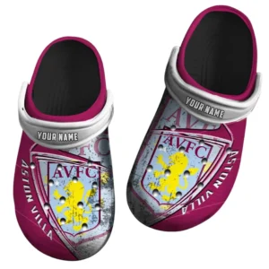 Aston Villa Crocs, Gift For Aston Villa Fan EPL74052521122 - Black