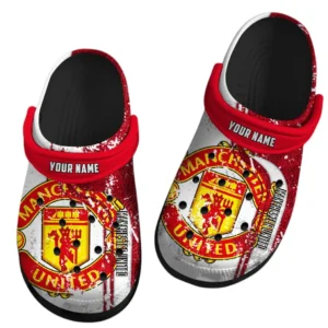 Manchester Utd Crocs, Gift For Manchester Utd Fan EPL75052125224 - Black