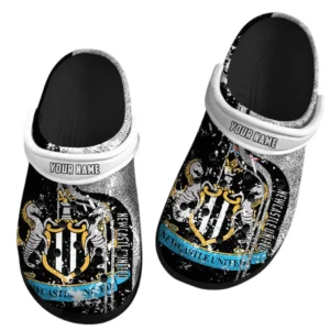 Newcastle United Crocs, Gift For Newcastle United Fan EPL75052125225 - Black