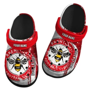 Brentford Crocs, Gift For Brentford Fan EPL75052125234 - Black
