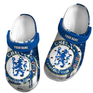 Chelsea Crocs, Gift For Chelsea Fan EPL75052125237 - White