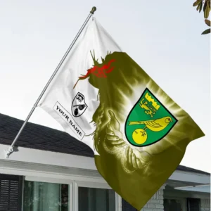 Norwich City Flags, Gift For Norwich City Fan EPL76052125227