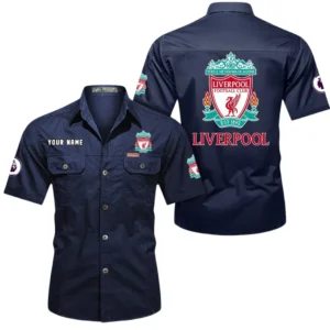 Liverpool Short Sleeved Shirt, Gift For Liverpool Fan EPL79052225444 - Dark Blue