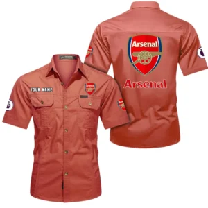 Arsenal Short Sleeved Shirt, Gift For Arsenal Fan EPL79052225445 - Red