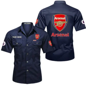 Arsenal Short Sleeved Shirt, Gift For Arsenal Fan EPL79052225445 - Dark Blue