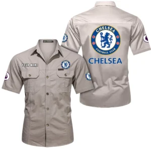 Chelsea Short Sleeved Shirt, Gift For Chelsea Fan EPL79052225446 - Beige