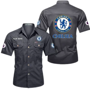 Chelsea Short Sleeved Shirt, Gift For Chelsea Fan EPL79052225446 - Gray