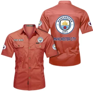 Manchester City Short Sleeved Shirt, Gift For Manchester City Fan EPL79052225448 - Red