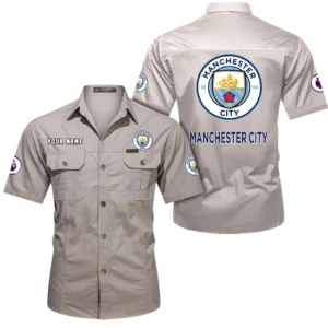 Manchester City Short Sleeved Shirt, Gift For Manchester City Fan EPL79052225448 - Beige