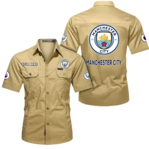 Manchester City Short Sleeved Shirt, Gift For Manchester City Fan EPL79052225448 - Khaki