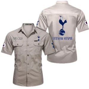 Tottenham Hotspur Short Sleeved Shirt, Gift For Tottenham Hotspur Fan EPL79052225449 - Beige