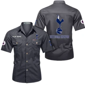 Tottenham Hotspur Short Sleeved Shirt, Gift For Tottenham Hotspur Fan EPL79052225449 - Gray