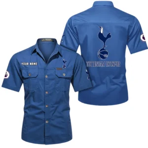 Tottenham Hotspur Short Sleeved Shirt, Gift For Tottenham Hotspur Fan EPL79052225449 - Cowboy Blue