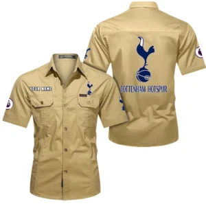 Tottenham Hotspur Short Sleeved Shirt, Gift For Tottenham Hotspur Fan EPL79052225449 - Khaki