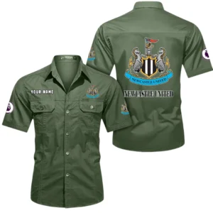 Newcastle United Short Sleeved Shirt, Gift For Newcastle United Fan EPL79052225450 - Army Green