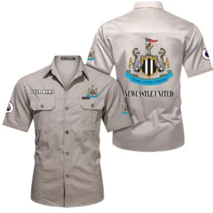 Newcastle United Short Sleeved Shirt, Gift For Newcastle United Fan EPL79052225450 - Beige