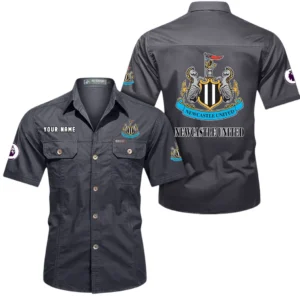 Newcastle United Short Sleeved Shirt, Gift For Newcastle United Fan EPL79052225450 - Gray