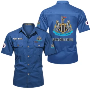 Newcastle United Short Sleeved Shirt, Gift For Newcastle United Fan EPL79052225450 - Cowboy Blue
