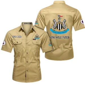 Newcastle United Short Sleeved Shirt, Gift For Newcastle United Fan EPL79052225450 - Khaki