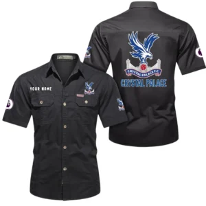 Crystal Palace Short Sleeved Shirt, Gift For Crystal Palace Fan EPL79052225451 - Black