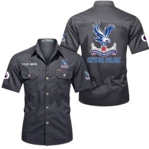 Crystal Palace Short Sleeved Shirt, Gift For Crystal Palace Fan EPL79052225451 - Gray