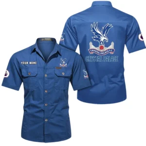 Crystal Palace Short Sleeved Shirt, Gift For Crystal Palace Fan EPL79052225451 - Cowboy Blue