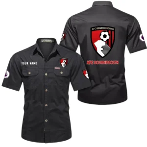 Bournemouth Short Sleeved Shirt, Gift For Bournemouth Fan EPL79052225452 - Black