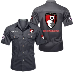 Bournemouth Short Sleeved Shirt, Gift For Bournemouth Fan EPL79052225452 - Gray