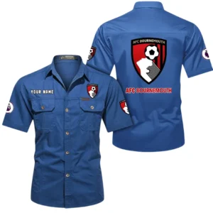 Bournemouth Short Sleeved Shirt, Gift For Bournemouth Fan EPL79052225452 - Cowboy Blue