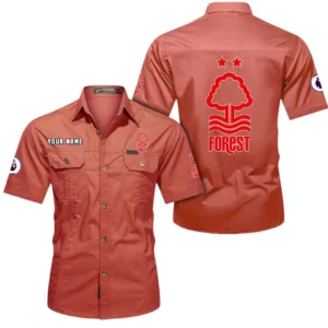 Nottingham Forest Short Sleeved Shirt, Gift For Nottingham Forest Fan EPL79052225455 - Red
